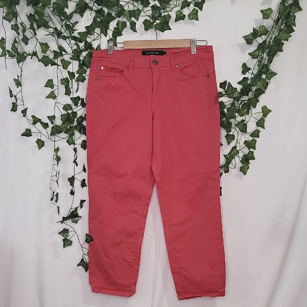Gloria Vanderbilt Pink Cropped Jeans with Straight Leg